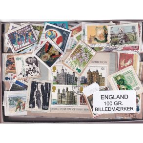 England 100 g. Billedm�rker -