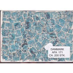 Danmark 200 stk Afa nr.171 Stemplet/ustemplet