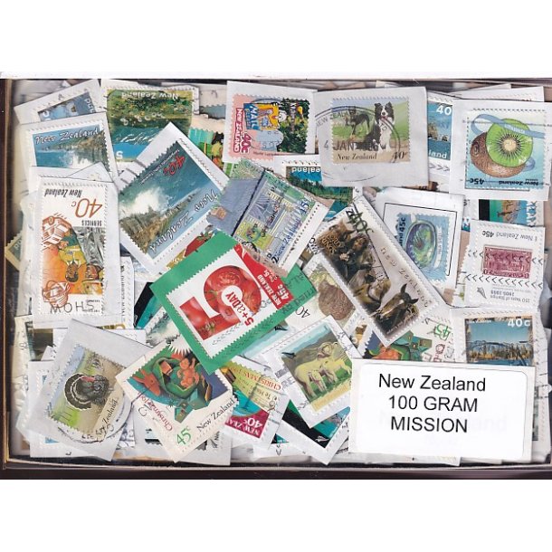 New Zealand - 100 g. Billedm�rker - Mission