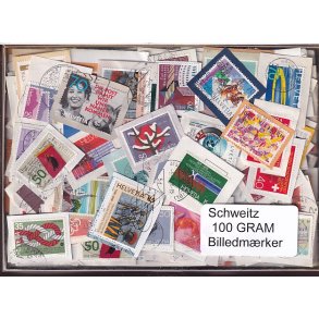 Schweiz Billedm�rker - 100 gram 