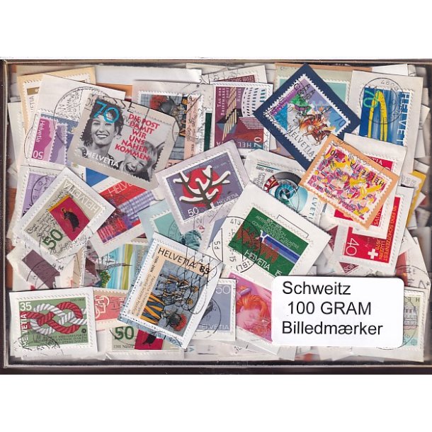 Schweiz Billedm�rker - 100 gram 