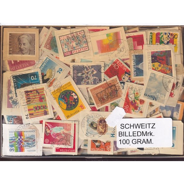 Schweiz Billedm�rker - 100 gram 