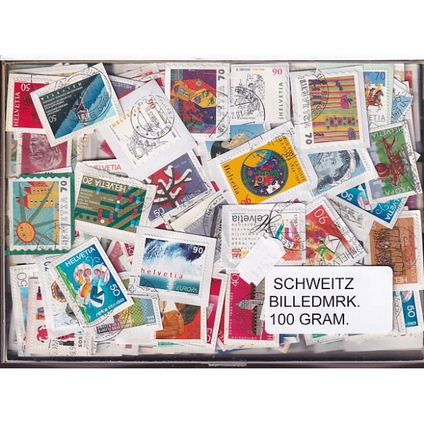 Schweiz Billedm�rker - 100 gram 