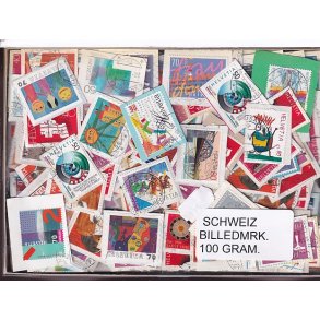 Schweiz Billedm�rker - 100 gram 
