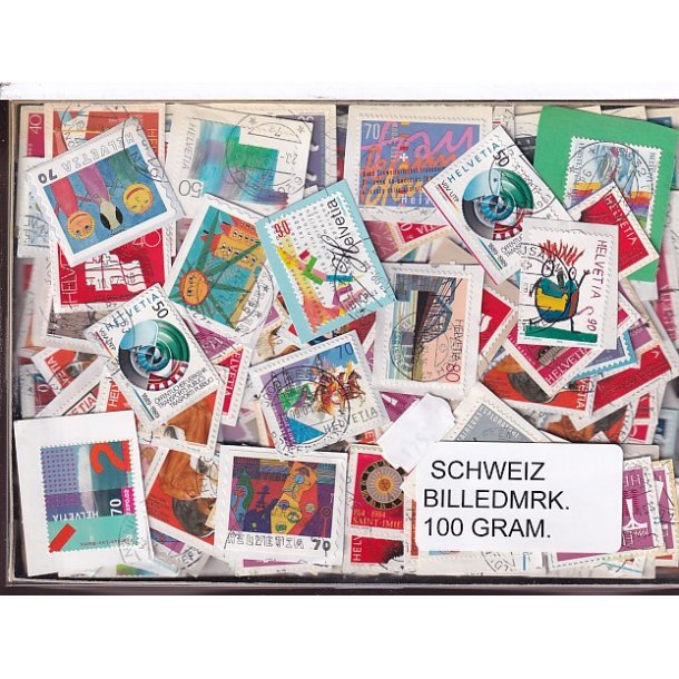 Schweiz Billedm�rker - 100 gram 