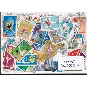 Sport p Frimrker. St/ust. 100 stk.