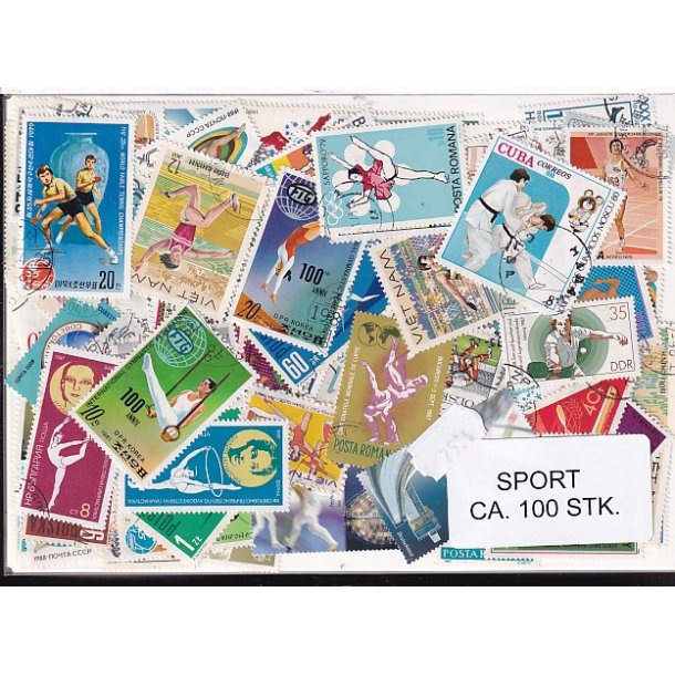 Sport p Frimrker. St/ust. 100 stk.