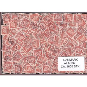Danmark 1000 Stk Afa nr. 337 Stemplet/ustemplet