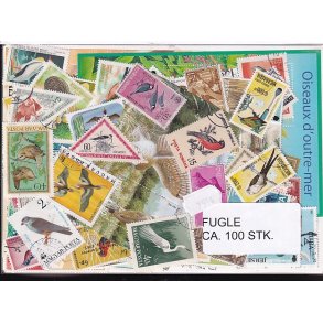 Fugle p Frimrker. St/ust. 100 Stk.