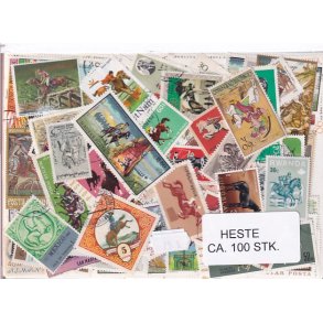 Heste p Frimrker. St/ust. 100 stk.