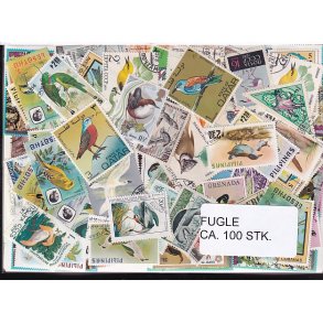 Fugle p Frimrker. St/ust. 100 Stk.