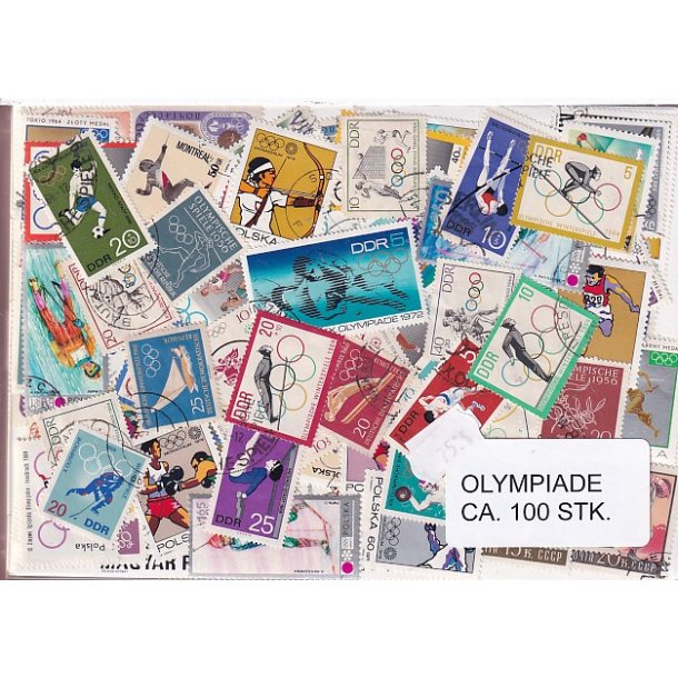 Olympiade p Frimrker. St/ust. 100 stk.