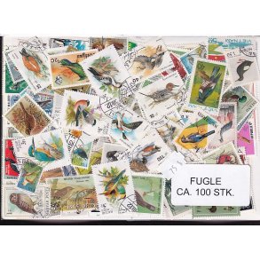 Fugle p Frimrker. St/ust. 100 Stk.