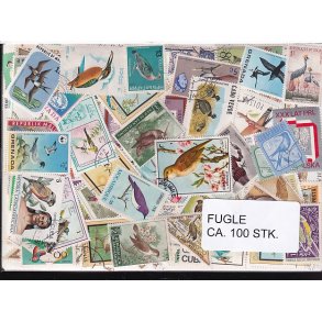 Fugle p Frimrker. St/ust. 100 Stk.