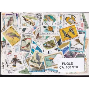 Fugle p Frimrker. St/ust. 100 Stk.