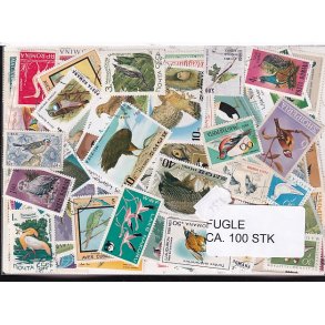 Fugle p Frimrker. St/ust. 100 Stk.