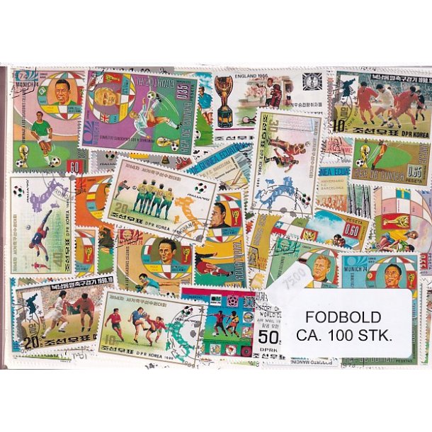  Fodbold p Frimrker. St/ust. 100 stk.