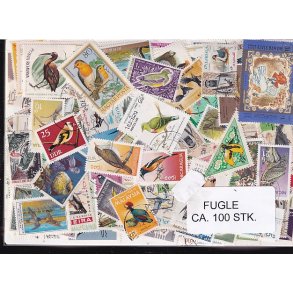 Fugle p Frimrker. St/ust. 100 Stk.