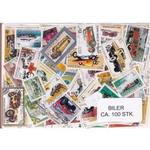 Biler p Frimrker. St/ust. 100 Stk.