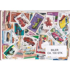 Biler p Frimrker. St/ust. 100 Stk.
