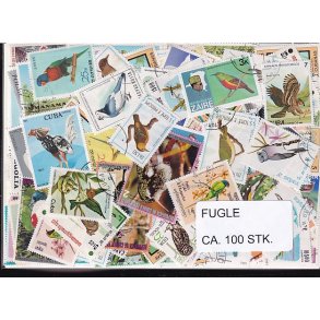 Fugle p Frimrker. St/ust. 100 Stk.