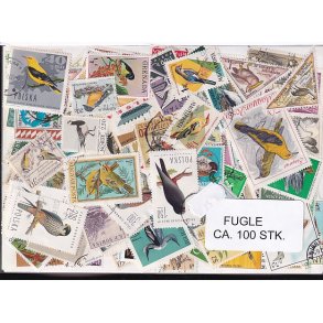 Fugle p Frimrker. St/ust. 100 Stk.