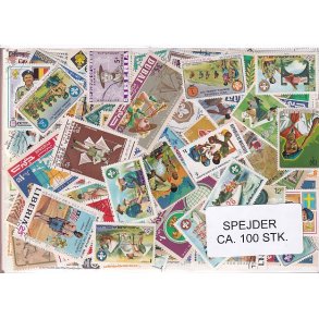 Spejder p Frimrker. St/ust. 100 stk.