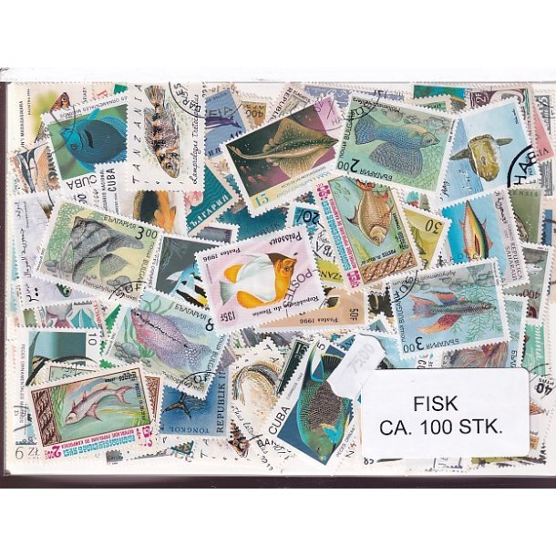 Fisk p Frimrker St/ust, 100 stk.