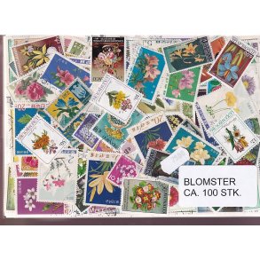 Blomster p Frimrker. St./ust. 100 stk.