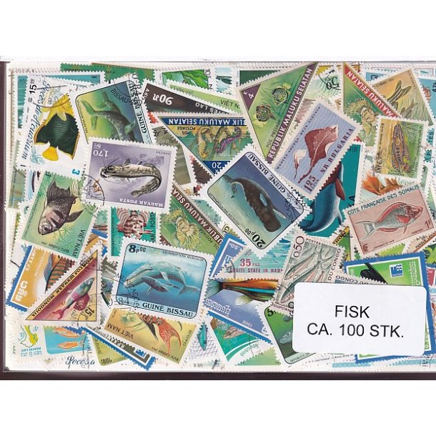 Fisk p Frimrker St/ust, 100 stk.