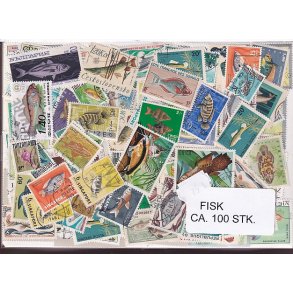 Fisk p Frimrker St/ust, 100 stk.