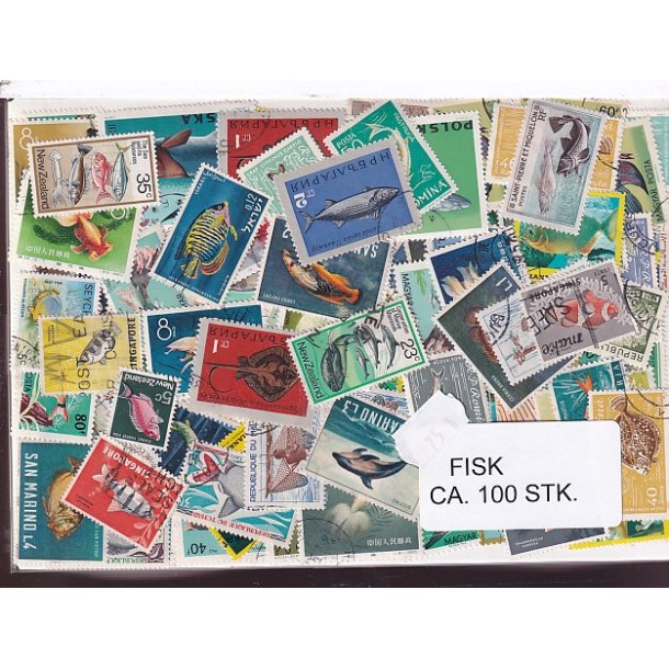 Fisk p Frimrker St/ust, 100 stk.