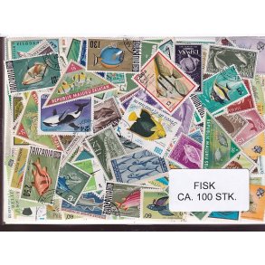 Fisk p Frimrker St/ust, 100 stk.
