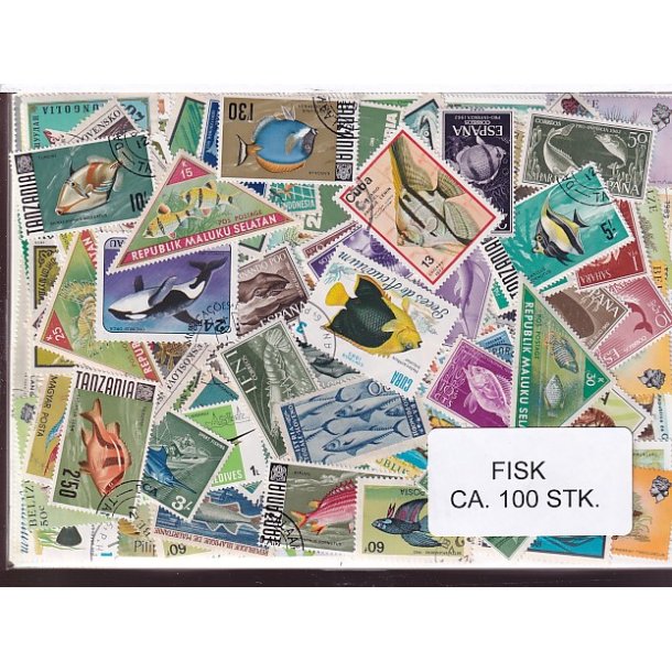 Fisk p Frimrker St/ust, 100 stk.
