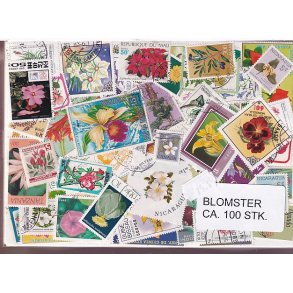 Blomster p Frimrker. St./ust. 100 stk.