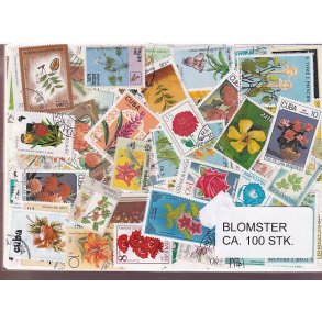 Blomster p Frimrker. St./ust. 100 stk.