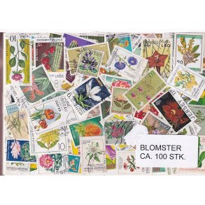 Blomster p Frimrker. St./ust. 100 stk.
