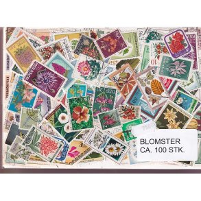 Blomster p Frimrker. St./ust. 100 stk.