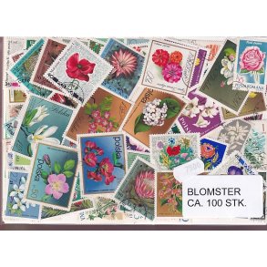 Blomster p Frimrker. St./ust. 100 stk.