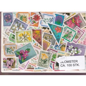 Blomster p Frimrker. St./ust. 100 stk.