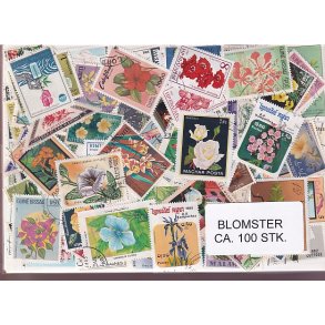 Blomster p Frimrker. St./ust. 100 stk.