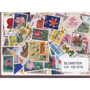 Blomster p Frimrker. St./ust. 100 stk.