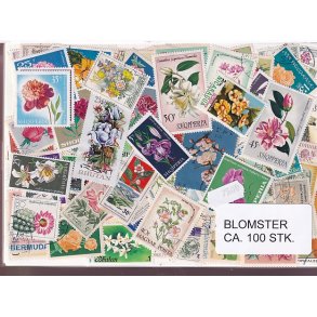 Blomster p Frimrker. St./ust. 100 stk.