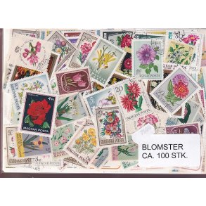 Blomster p Frimrker. St./ust. 100 stk.