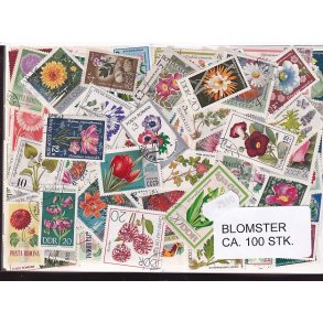 Blomster p Frimrker. St./ust. 100 stk.
