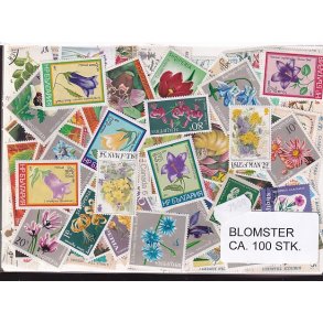 Blomster p Frimrker. St./ust. 100 stk.