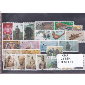 Kina - 23 Stk. - Stemplet