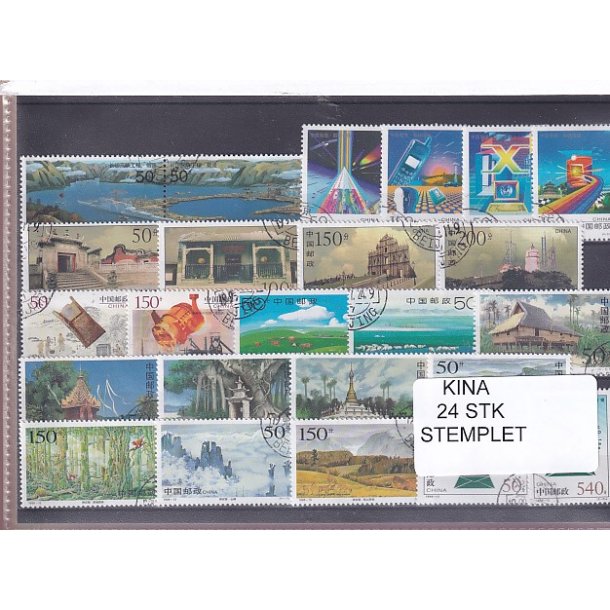 Kina - 24 Stk. - Stemplet