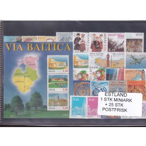 Estland - 1 Stk.  Miniark - 25 Stk. - Postfrisk