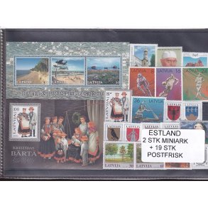 Estland - 2 Stk.  Miniark - 19 Stk. - Postfrisk